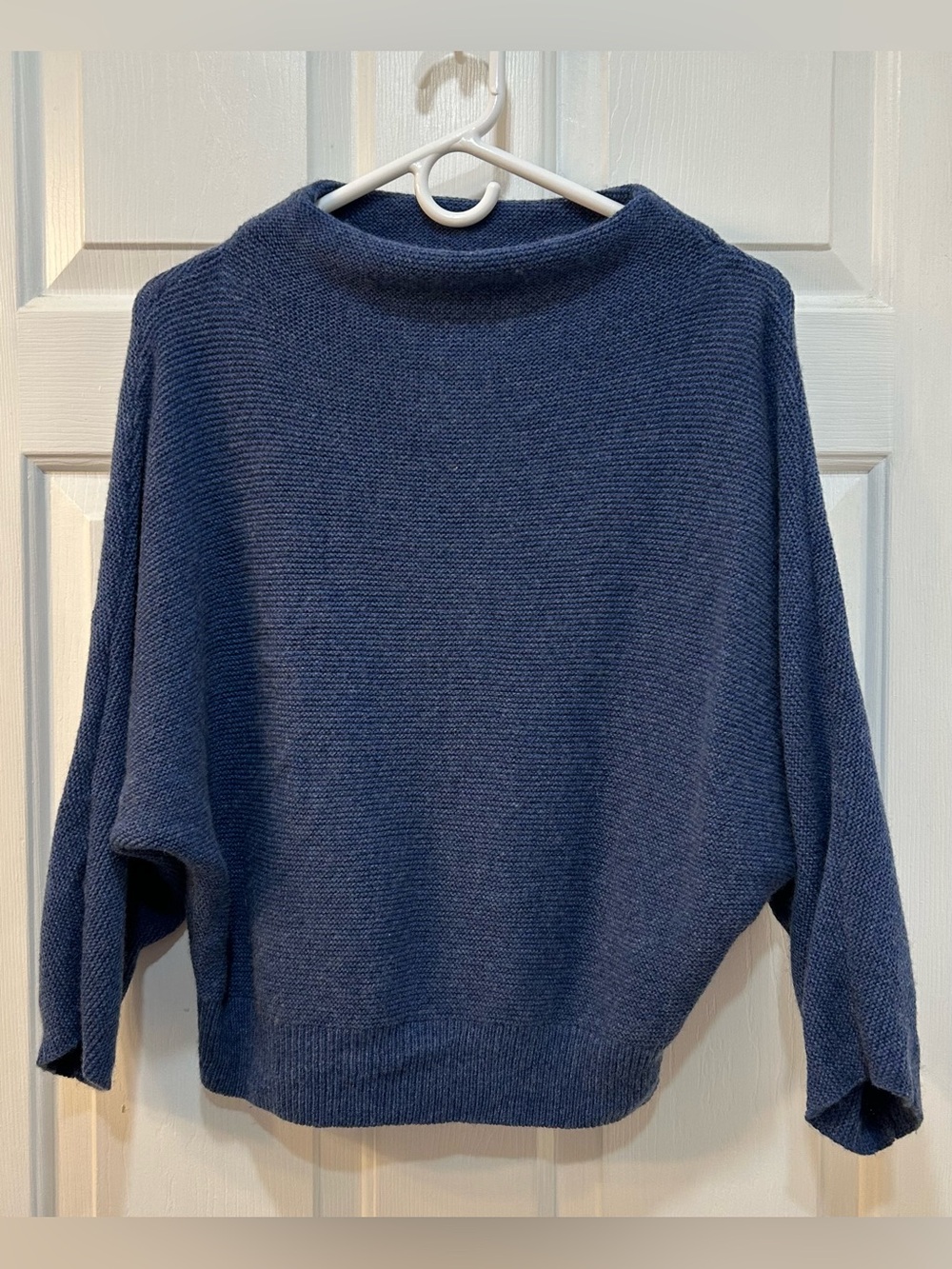 The Reset R Label Wool Cashmere Flawless Funnel Sweater Size S Batwing Preppy